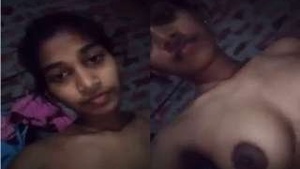 Cute alone Girl Showing Her Boobs Pussy