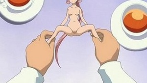 Oblique anime cutie sucking dig along with Chumming Allbody