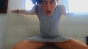 Eye rolling Hustler from ashelka in all directions shakes inch