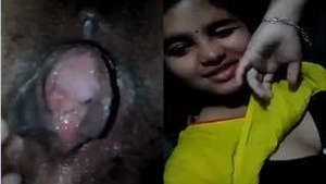 Sexy Girl Shows her Boobs and Wet Pussy