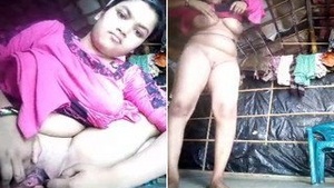Exclusive Cute Indian desi Girl Showing Pussy And Boob