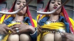Horny Desi Bhabhi Showing Her Boobs