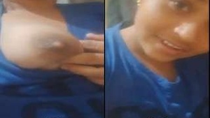Telugu Girl Showing Boobs to Lover On Video Call
