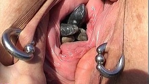 Extreme fisting, anal object wearing combined with Japanese weird midnight oil burning