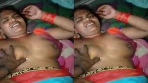Desi Bhabhi Boob Pressing and Fucking
