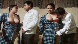 Sexy Bhabhi Boobs Sucking and Fingering By Hubby