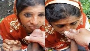 Desi Bhabhi OutDoor Blowjob