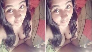 Sexy Girl Showing her Big Boobs on Video Call