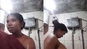 Lankan Girl Showing Bathing To Lover On Video Call