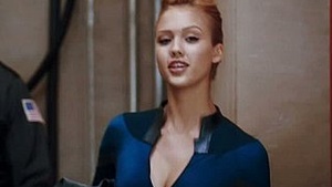 Mesmering Dignitary Jessica Alba in super slimming