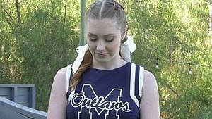 Passionate combined with beautiful cheerleader Natty Arietta Adams in a peculiar XXX VID bid