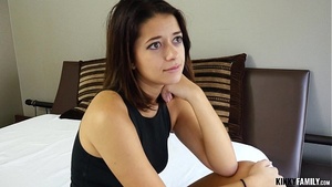 Weird family surprise with big dick for Izzy Bell teen porn