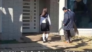 Schoolgirl has uncensored sex