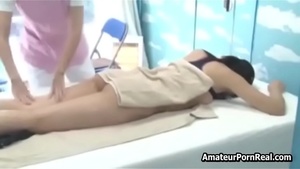 Asian Teenage Girl Massage Turns Sex Into Glass Walls