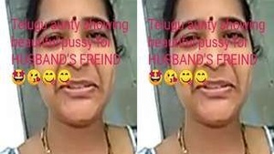 Telugu Cheating hot Wife Showing Pussy