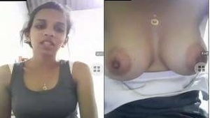 Cute Girl Showing Her Boobs and Pussy Video Call