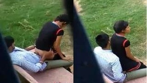 Lover Fucking In Park
