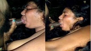 Desi Bhabhi Sucking Dick in OutDoor