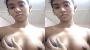 Cute Girl Showing Boobs and Pussy