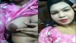 Desi Village Girl Showing Her Boobs on Video Call