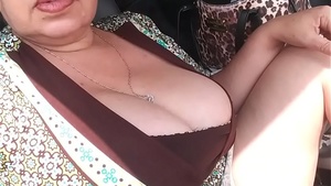 In the truck, look at my pussy.