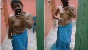 Sexy Desi indian Girl Record her Striping Video For Lover