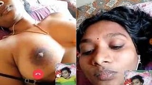 Sexy Girl Showing Boobs and Pussy Video Call