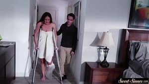 Busty mama fucks her horny stepson