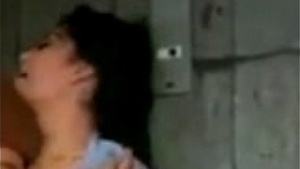 an old man sucking on her tits