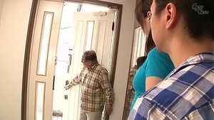 An Asian family with a monstrous black man