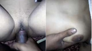 Exclusive Desi Wife Boob pressing and Hard anal Fucked By Hubby
