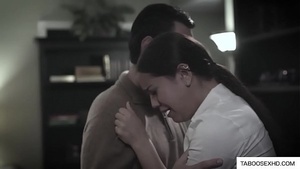 An elderly teacher eats the pussy of a beautiful teenager