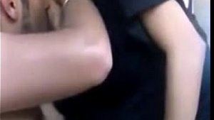 Desi Punjabi girl riding cock in car