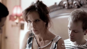 Sons taking turns fucking Financially Insolvent Mother