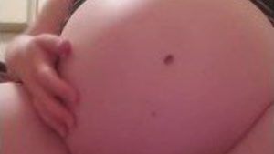 Insanely pregnant young cookie show dont imagine their way of the unborn