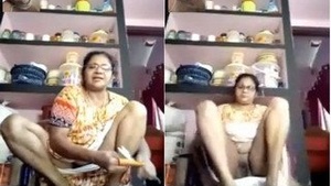 Indian Aunty Pussy While Taking With black Lover On Video Call