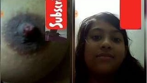 Exclusive Cute Desi indian Girl Showing Boobs on Video Call