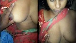 Sexy Desi Boudi Boob pressing By Dewar