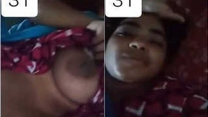 Desi indian Girl Shows Her Boobs on Video Call