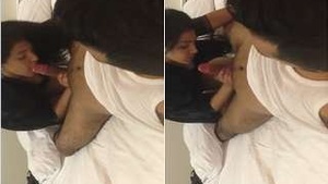 Sexy NRI girl gives Blowjob