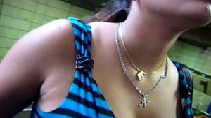 desi hot voyeur punishes auntie breasts captured on escalator