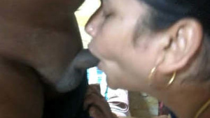 Mature bhabhi sucking devar cock and balls