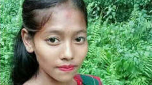 Beautiful babe with hairy pussy licking and fingered by lover