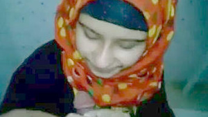 Desi babe blowjob tasty for her boyfriend in the bathroom