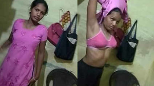 desi indian girl changing dress