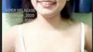 Cute Amesha live model showing her nipples and breasts pressing