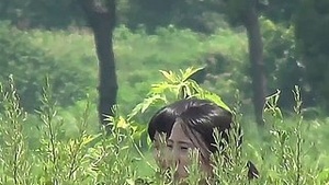 Japanese students squat