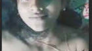 Hot village girl showing her tits pussy