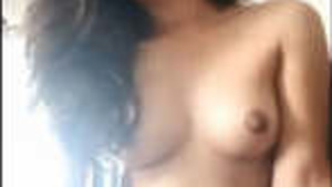 Cute desi girl shows her breasts on video call