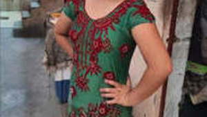 Cute indian girl vdo bath